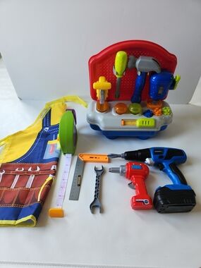 Toys R Us Bruin Busy Builder Mini Toy Workbench With Sound And Extra Tools